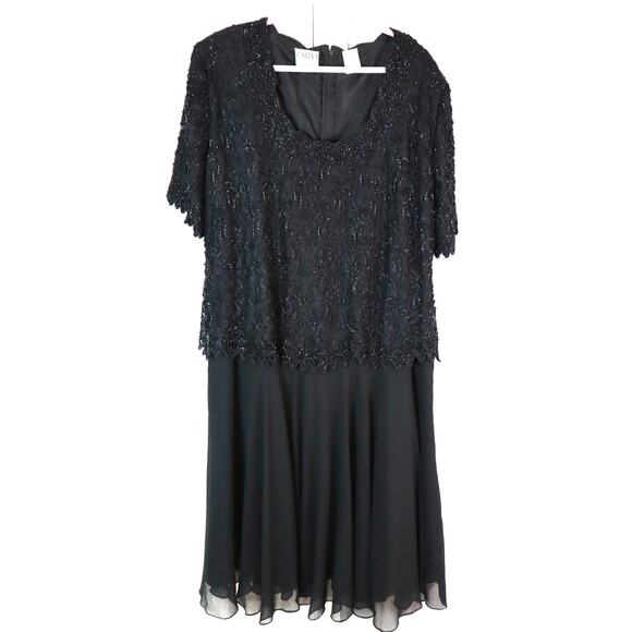 Vintage Carina By Barry Lee Women 4X Beaded Sequin Formal Dress Cocktail Party - Picture 1 of 9